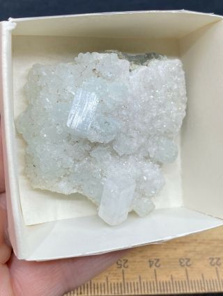 Unknown Rough Crystal/mineral Specimen In Cardboard Box - Vintage Estate Find