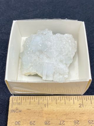 Unknown Rough Crystal/Mineral Specimen in Cardboard Box - Vintage Estate Find 3