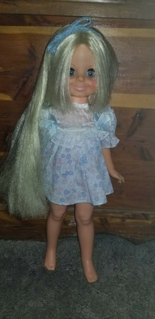 Vintage Ideal Velvet Doll Cousin Of Crissy Grow Hair Doll Movin Groovin
