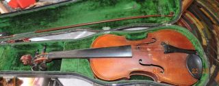 Antique Flame Back Giovan Paolo Maggini Brescia 1620 Violin 4/4 Full Bow Case