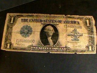 Vintage Over Size U.  S.  Silver Dollar Paper Money,  1923