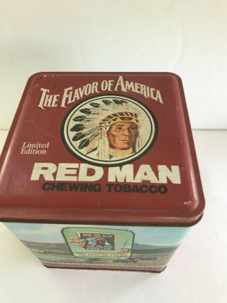 Red Man Chewing Tobacco Collectible Tin,  Limited Edition