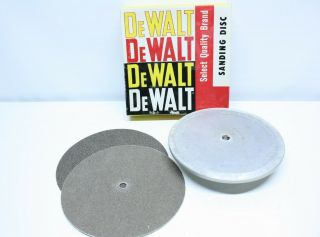 Vintage Dewalt Tr - 7470 8” Sanding Disc For Radial Arm Saw 5/8 " Left Hand Arbor