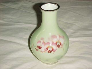 Katsumi Kato Japanese Showa Shippo Cloisonne Enamel Copper Art Vase W/ Wood Box