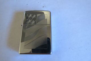 2007 Zippo Windproof Lighter With American Flag