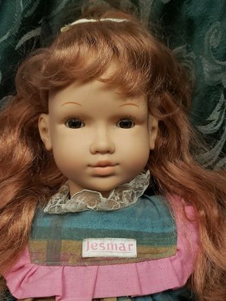 Pretty 22 " Vintage Jesmar Redhead Girl Doll