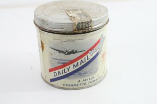 Vintage Daily Mail Cigarette Tobacco Tin Mild Can 85 Cents Advertising - N2