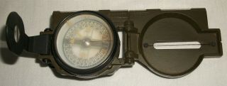 Vintage Directional Compass Us Army Military Waltham Precision Instrument 8 - 59