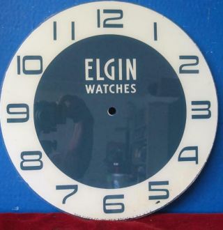 Vintage Pam Advertising Clock Face Elgin Watches