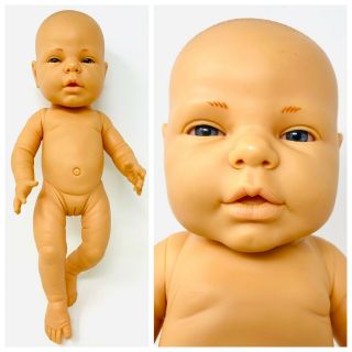 Vintage 19” Berjusa Newborn Girl Baby Doll Anatomically Correct Spain