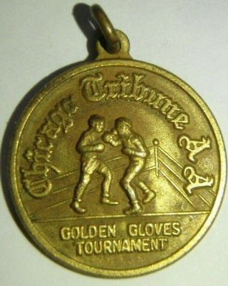 Vintage Golden Gloves Boxing Tournament Chicago Tribune Aa Official Medallion