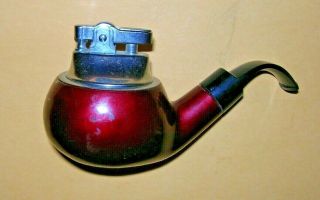 Vintage Novelty Cigarette Lighter In The Form Of A Pipe