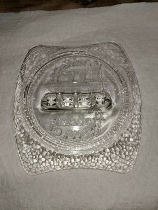 Vintage Holiday Inn Hotel Embossed Glass Ash Tray Collectible Souvenir 2