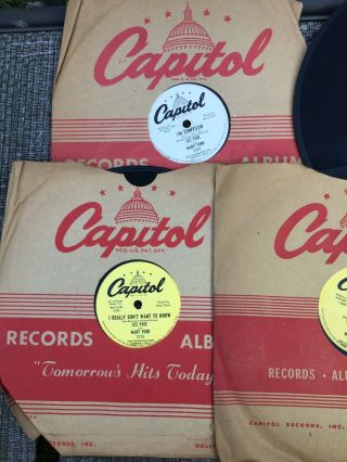7 Les Paul / Mary Ford Vintage 78 Records Guitar Legend Sleeves
