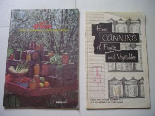 Vintage Collectable Kerr Home Canning And Freezing Books.