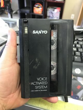 Vintage Sanyo Voice Activated System Cassette Tape Recorder M1115