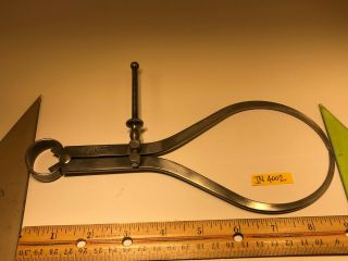 Vintage L S Starrett Outside Measuring Spring Calipers 0 " To 8 1/2 " In4002