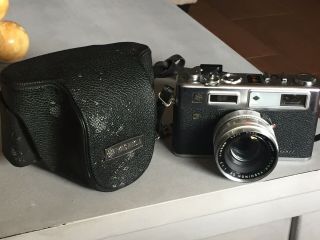 Vintage Yashica Electro 35 Gsn 35mm Rangefinder Camera W/ Case As - Is