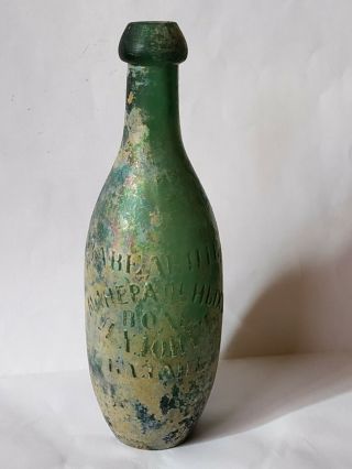 Vintage Antique Bottle Russian Mineral Water From The City Of Kazan,  19th Cent.
