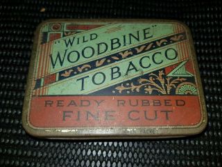 Vintage Wild Woodbine Tobacco Tin