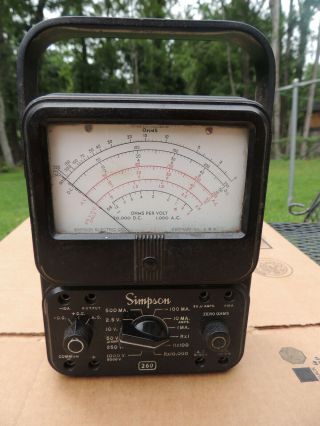 Simpson Ohm Meter Model 260 Ham Amateur Radio Vintage
