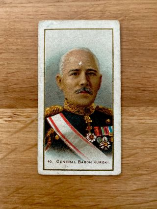 Rare Taddy Russo Japanese War Cigarette Card 1904 No.  40 Cat Price £26