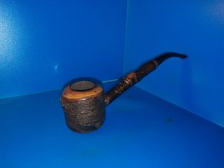 Smoking Pipe Rare Very Large French Made Cherry Wood Rustic Estate Pipe Vgc