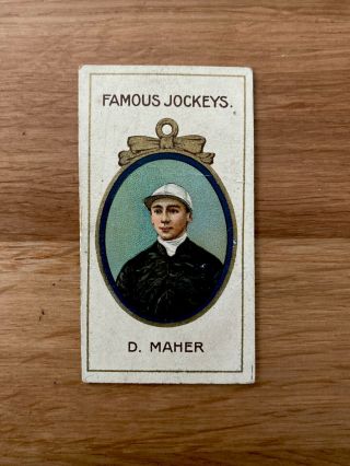 Rare Taddy Famous Jockeys With Frame Cigarette Card 1905 Cat Price £36 D Maher