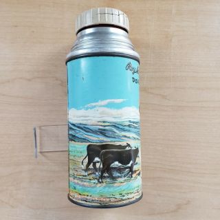 Vintage 1950s BLUE ROY ROGERS DOUBLE R BAR RANCH Poly Red Top THERMOS 2