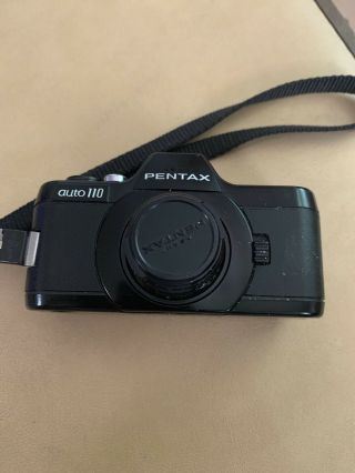 Pentax Auto 110 Slr Film Camera With 1:2:8 24mm Lens Vintage