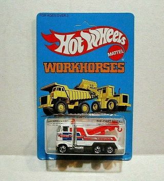 Vintage Hot Wheel Big Wrecker (work Horse) Moc 1983 Unpunched