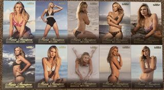 2006 Maria Sharapova Sports Illustrated Si Net Gains Bikini Swimsuit 10 Card Set