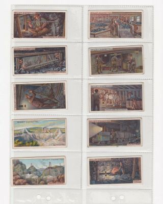 Full Set Of 50 Mining Cards From Wills 1916.
