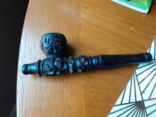 Vintage Wooden Tobacco Smokers Pipe Different Please Look 4 3/4inch