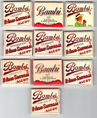 10 Different Bambu - Cigarette Rolling Papers