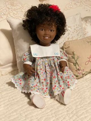 Lakeshore (1988) Vintage African American Learning Doll 2