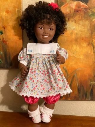 Lakeshore (1988) Vintage African American Learning Doll 3