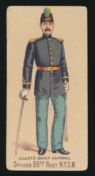 1890 N224 Kinney Bros.  Military Series - Ser H - Officer 69th Regt Nysm