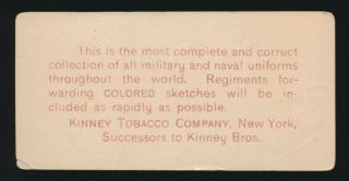 1890 N224 Kinney Bros.  MILITARY SERIES - Ser H - Officer 69th Regt NYSM 2