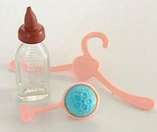 Vintage Tiny Tears Doll Bottle & Rattle For Betsy Wetsy Dy - Dee Baby