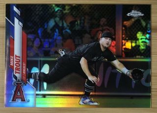 2020 Topps Chrome Mike Trout Photo Variation Sp Angels