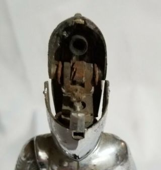 Vintage 1950 ' s Knight in Shining Armor Table Lighter 7 