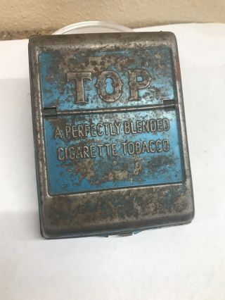 Vintage Rare Top Cigarette Roller Tobacco Tin Metal