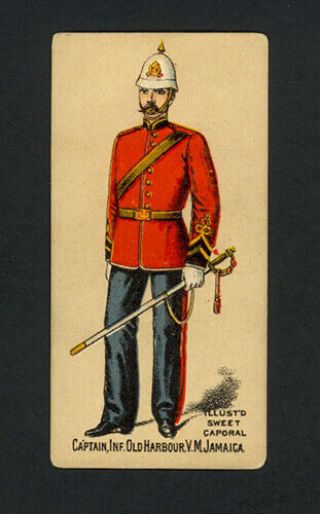 Captain,  Inf.  Old Harbour,  V.  M.  Jamaica 1888 N224 Kinney Military Series - Ex