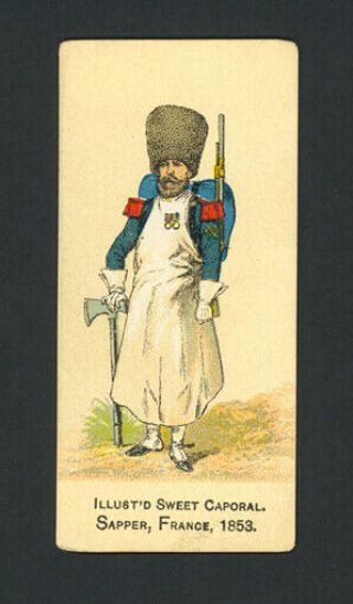Sapper,  France,  1853 1888 N224 Kinney Bros.  Military Series - Vg - Ex,