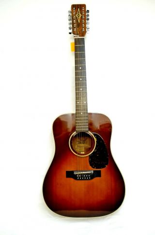 Vintage Alvarez 12 String Acoustic Guitar Model 5018 With Hard Case 201902493
