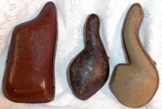 Antique Leather Pipe Cases