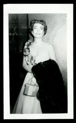 Vintage Joan Crawford Snapshot Photo 1940s Candid Pose