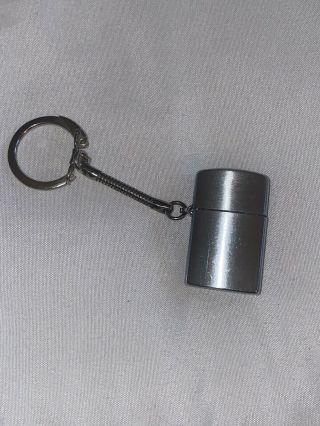 Vintage Penguins Mini Lighter Keychain “linda” Made In Japan Silver Vtg 19611