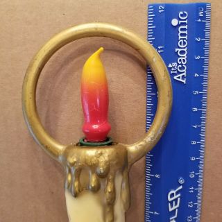 Vintage Christmas Hard Plastic Blow Mold Tabletop Electric Candle 12 